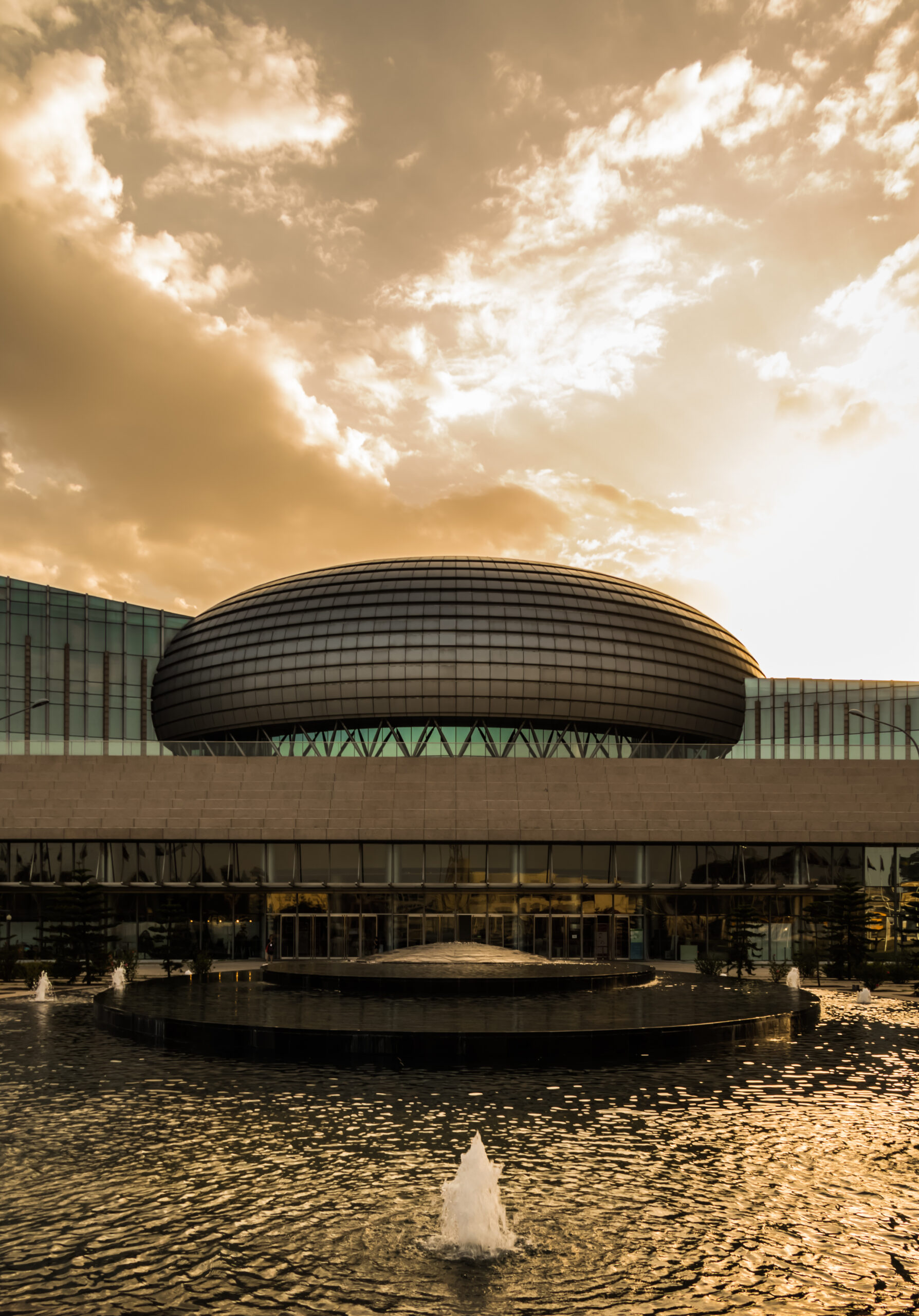 African Union conference centre and office tower in Addis Ababa, Ethiopia.