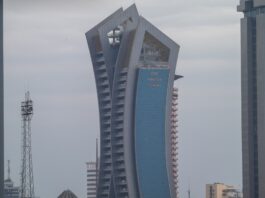 Edificio de pensiones del banco central de Kenia